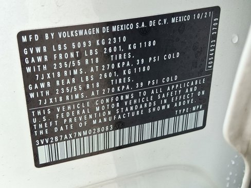Used 2022 Volkswagen Tiguan SE image 27