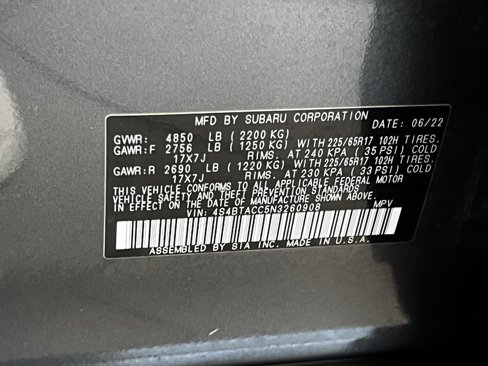 Certified 2022 Subaru Outback Premium image 24