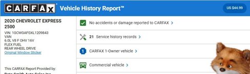 Used 2020 Chevrolet Express 2500 image 3
