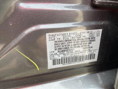 New 2025 Nissan Sentra S w/ Trunk Package image 26