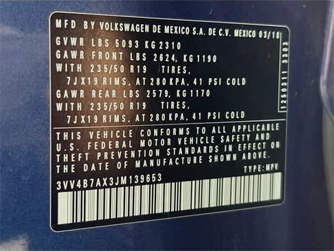 Used 2018 Volkswagen Tiguan SEL Premium image 33