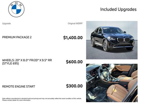 Certified 2022 BMW X4 xDrive30i w/ Premium Package 2 image 3
