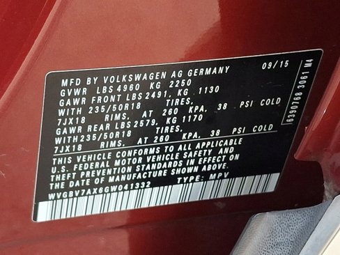 Used 2016 Volkswagen Tiguan SEL image 27