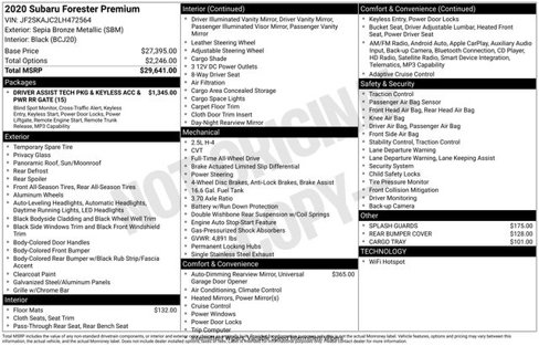 Used 2020 Subaru Forester Premium image 28
