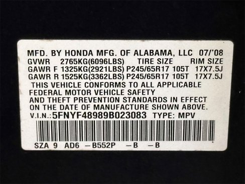 Used 2009 Honda Pilot Touring image 30
