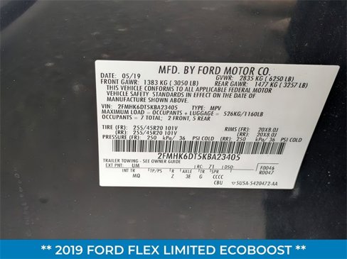 Certified 2019 Ford Flex Limited w/ Equipment Group 303A image 38