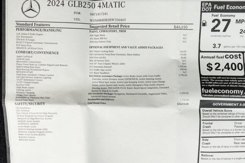 Used 2024 Mercedes-Benz GLB 250 4MATIC w/ Driver Assistance Package image 54