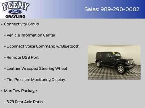 Used 2016 Jeep Wrangler Unlimited Sahara w/ Max Tow Package image 8