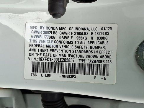 Used 2020 Honda Civic Touring image 29