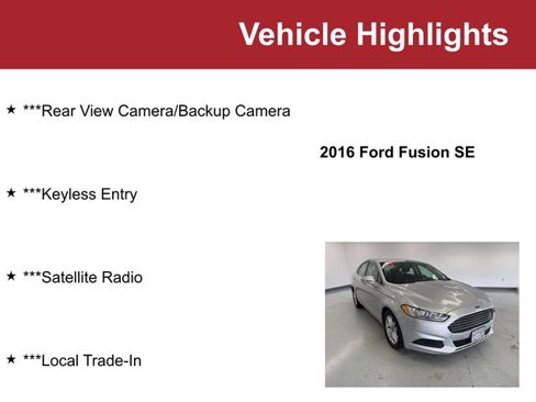 Used 2016 Ford Fusion SE image 2