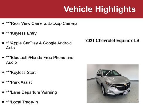 Used 2021 Chevrolet Equinox LS image 2