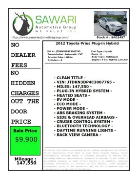 Used 2012 Toyota Prius Plug-In Hybrid image 23