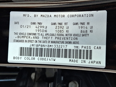 Certified 2021 MAZDA MAZDA3 Hatchback w/Premium Plus Pkg image 27