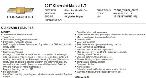 Used 2017 Chevrolet Malibu LT image 7