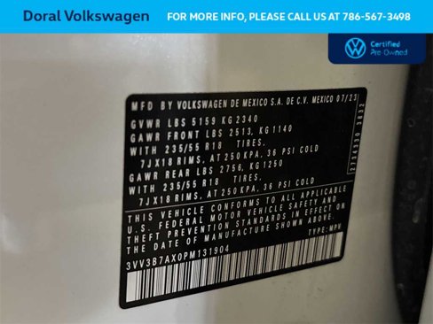 Certified 2023 Volkswagen Tiguan SE image 29