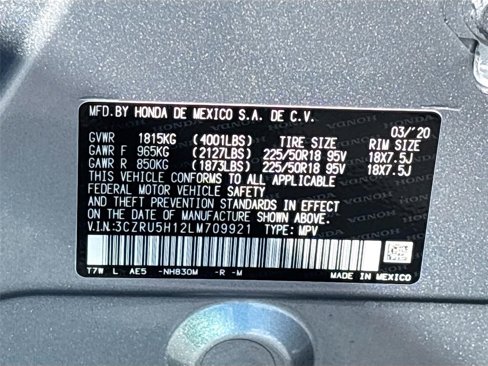 Certified 2020 Honda HR-V Sport image 33