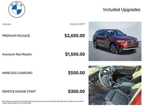 Certified 2023 BMW X3 xDrive30i w/ Premium Package image 3
