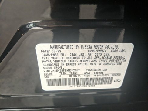 Certified 2022 INFINITI Q50 Luxe image 27