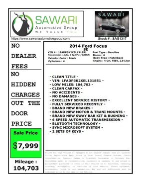 Used 2014 Ford Focus SE image 24