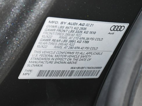 Used 2021 Audi Q8 Premium Plus w/ Premium Plus Package image 27