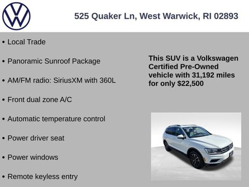 Certified 2021 Volkswagen Tiguan SE w/ Panoramic Sunroof Package image 7