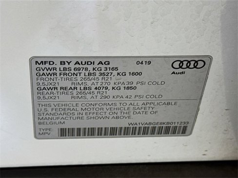 Used 2019 Audi e-tron Prestige w/ Prestige Package image 32