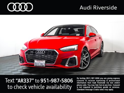Used 2021 Audi A5 2.0T Premium Plus w/ Premium Plus image 1