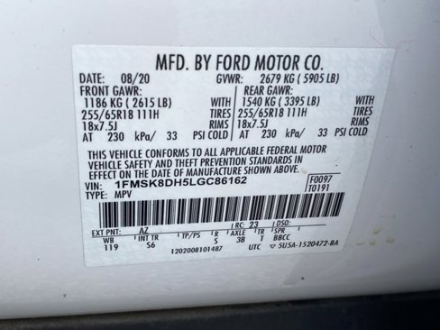 Used 2020 Ford Explorer XLT w/ Equipment Group 202A image 39
