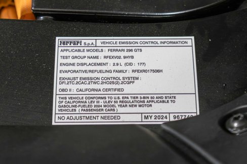 Used 2024 Ferrari 296 GTS image 55