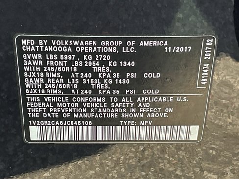 Used 2018 Volkswagen Atlas S image 47