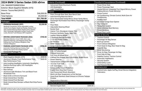 Certified 2024 BMW 330i xDrive Sedan image 40