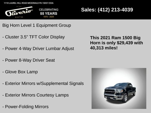 Used 2021 RAM 1500 Big Horn image 10