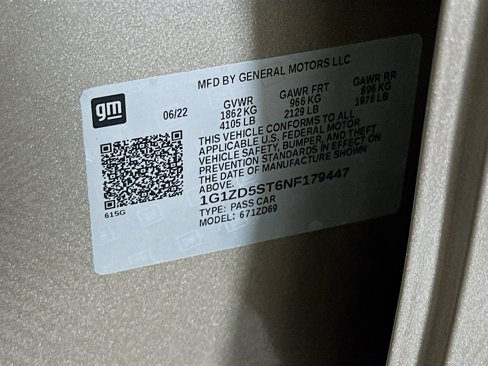 Used 2022 Chevrolet Malibu LT image 12