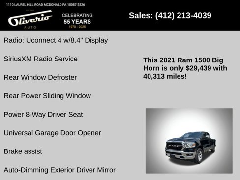 Used 2021 RAM 1500 Big Horn image 21
