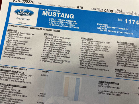Used 2022 Ford Mustang GT Premium w/ GT Performance Package image 83