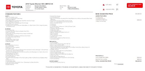 Used 2016 Toyota 4Runner Limited image 17