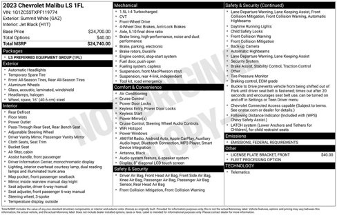 Used 2023 Chevrolet Malibu LS image 40