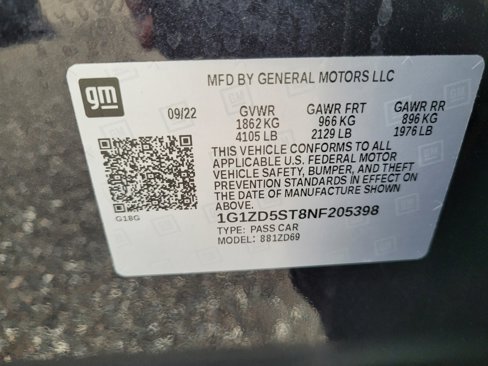 Used 2022 Chevrolet Malibu LT w/ Leather Package image 6