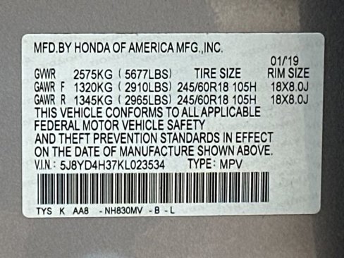 Used 2019 Acura MDX SH-AWD image 36
