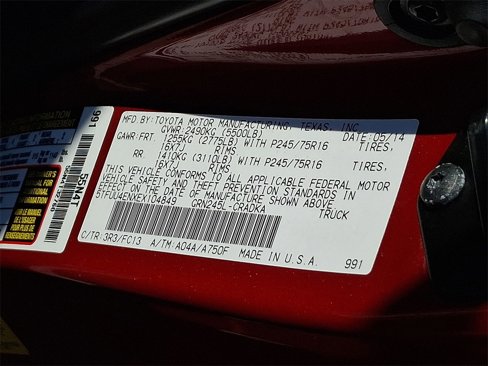 Used 2014 Toyota Tacoma 4x4 Access Cab V6 image 29