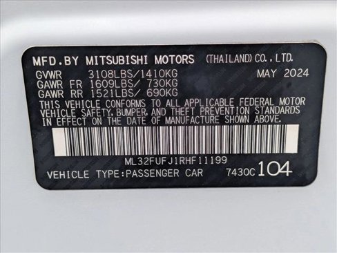 Used 2024 Mitsubishi Mirage G4 LE image 23