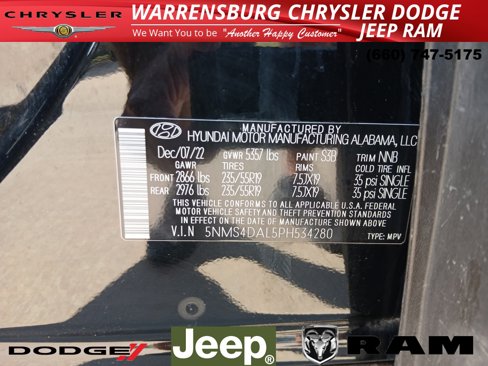 Used 2023 Hyundai Santa Fe Limited image 9