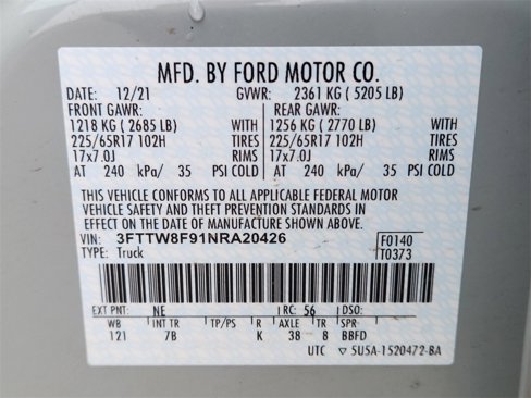 Certified 2022 Ford Maverick XLT w/ Equipment Group 300A Standard image 28