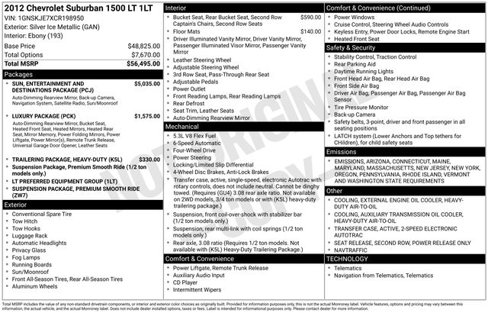 Used 2012 Chevrolet Suburban LT image 9