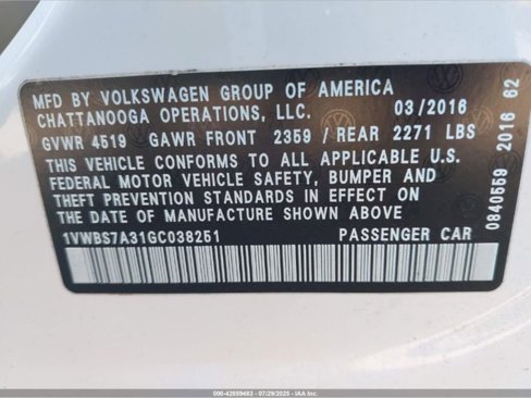 Used 2016 Volkswagen Passat 1.8T SE w/ Lighting Package (P06) image 10