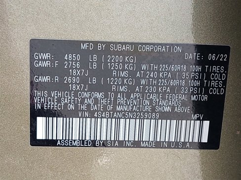 Certified 2022 Subaru Outback Limited image 41
