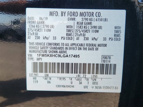 Used 2020 Ford Explorer Platinum w/ Premium Technology Package image 30