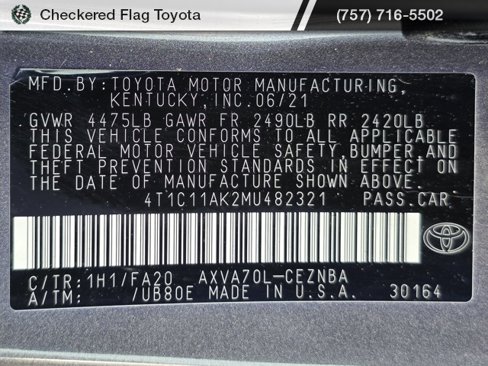 Used 2021 Toyota Camry LE image 20