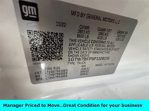 Used 2023 GMC Savana 2500 Extended w/ Driver Convenience Package image 25