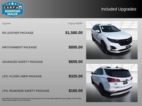 Used 2022 Chevrolet Equinox RS w/ RS Leather Package image 3